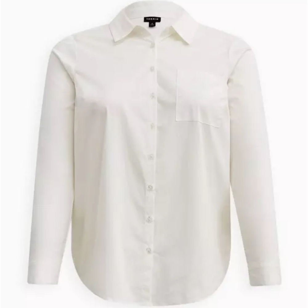 Torrid Madison Poplin Button Down Blouse